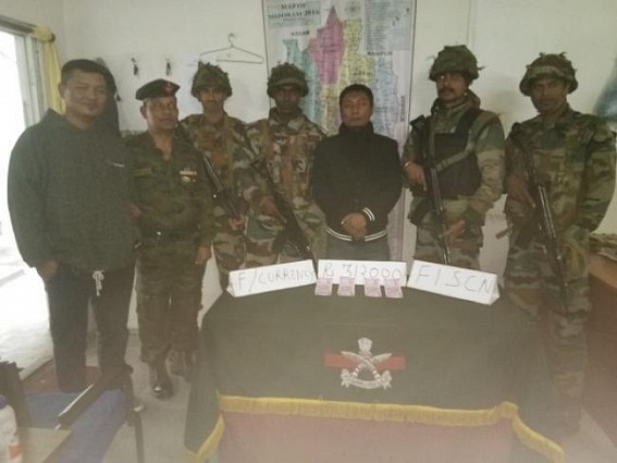 Fake Indian currency seized by Assam Rifles in Aizawl